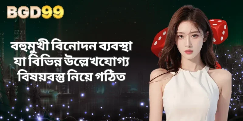 বহুমুখী বিনোদন ব্যবস্থা যা বিভিন্ন উল্লেখযোগ্য বিষয়বস্তু নিয়ে গঠিত