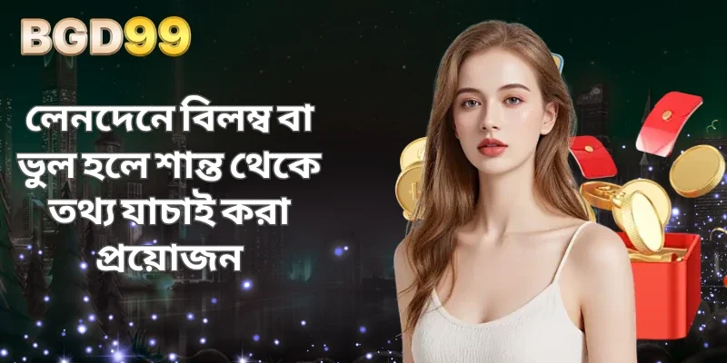 লেনদেনে বিলম্ব বা ভুল হলে শান্ত থেকে তথ্য যাচাই করা প্রয়োজন